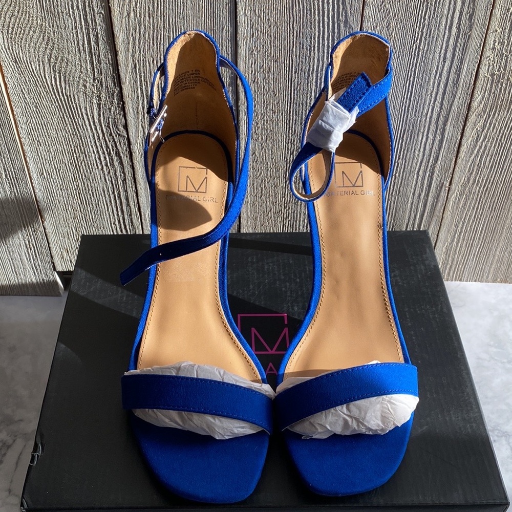 New Material Girl Blaire 5 Cobalt Sandal - Size 7.5W
